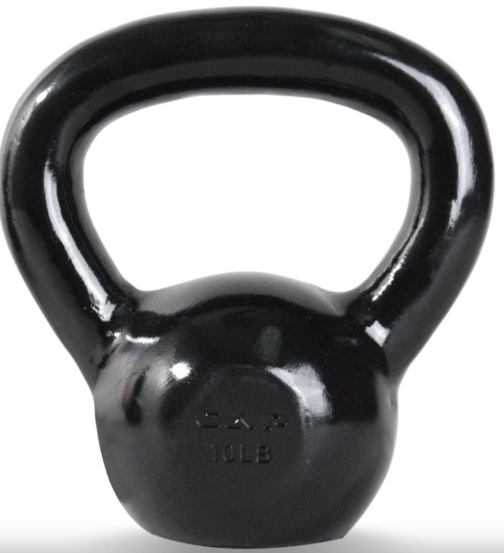 Cap Enamel Coated Cast Iron Kettlebell Primo Fitness