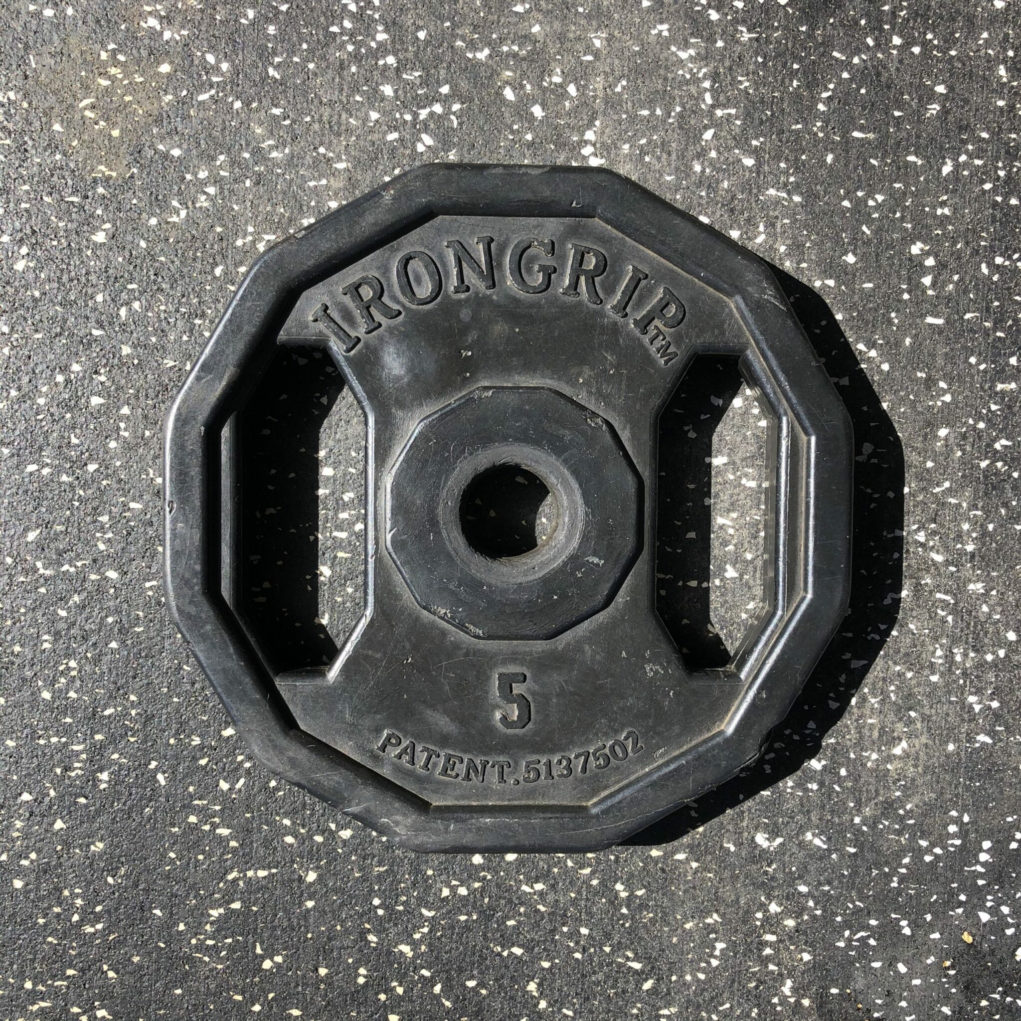 1 Diameter Hole Iron Grip Rubber Plates USED Primo Fitness