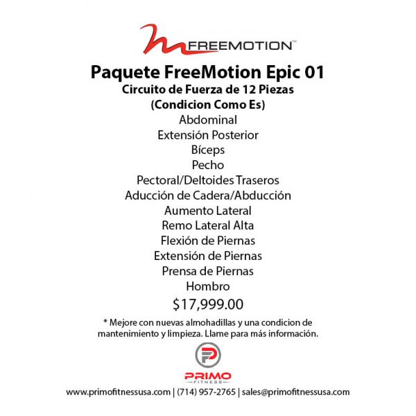 Paquete FreeMotion Epic 01