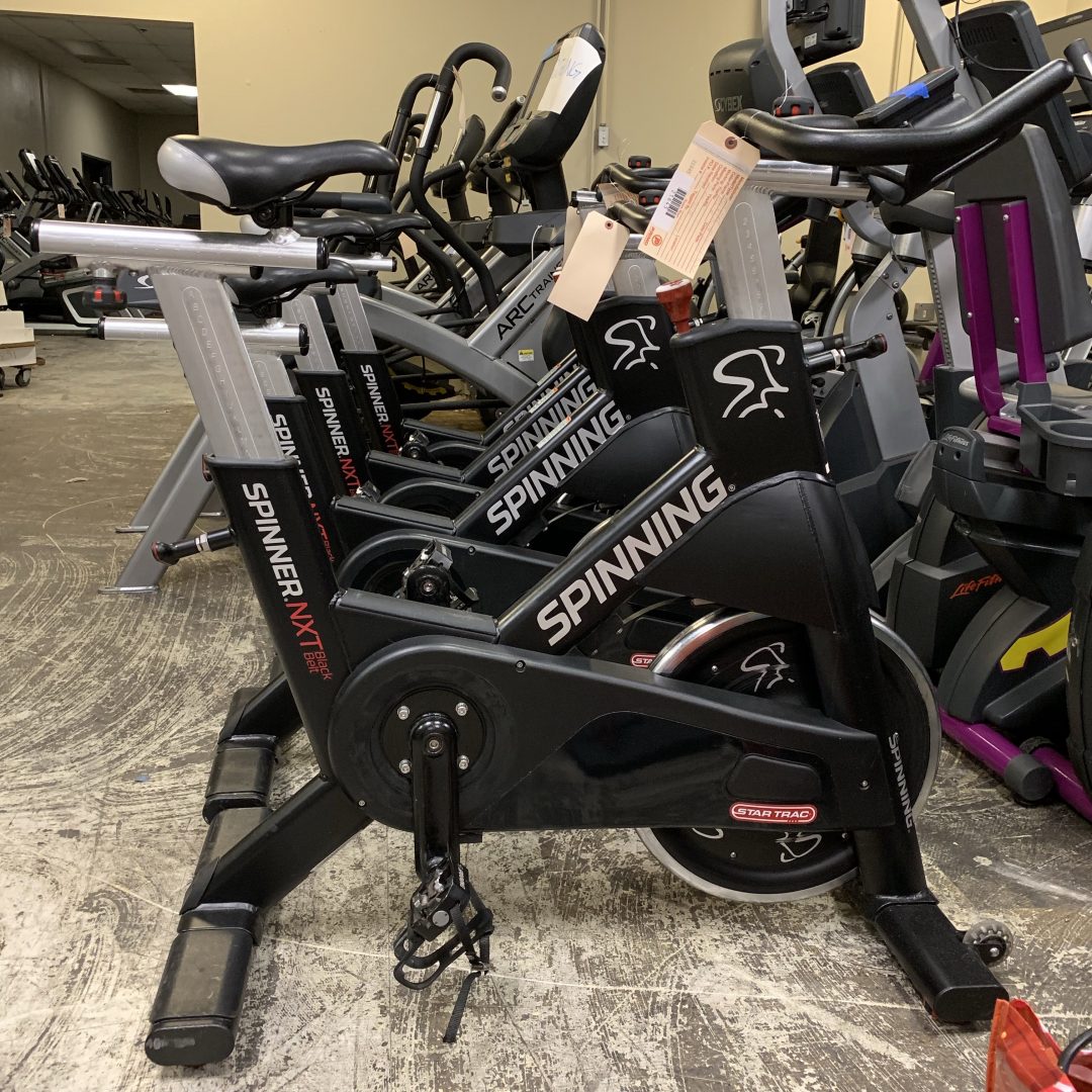 Star Trac Spinner NXT Black Belt Indoor Cycle with Monitor