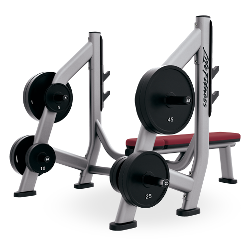 Life Fitness Olympic Weight Bench Storage
