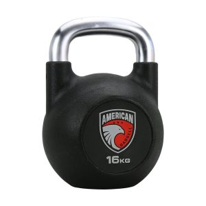 16KG American Barbell Urethane Competition Kellebell With Brushed Hard Chrome Handle
