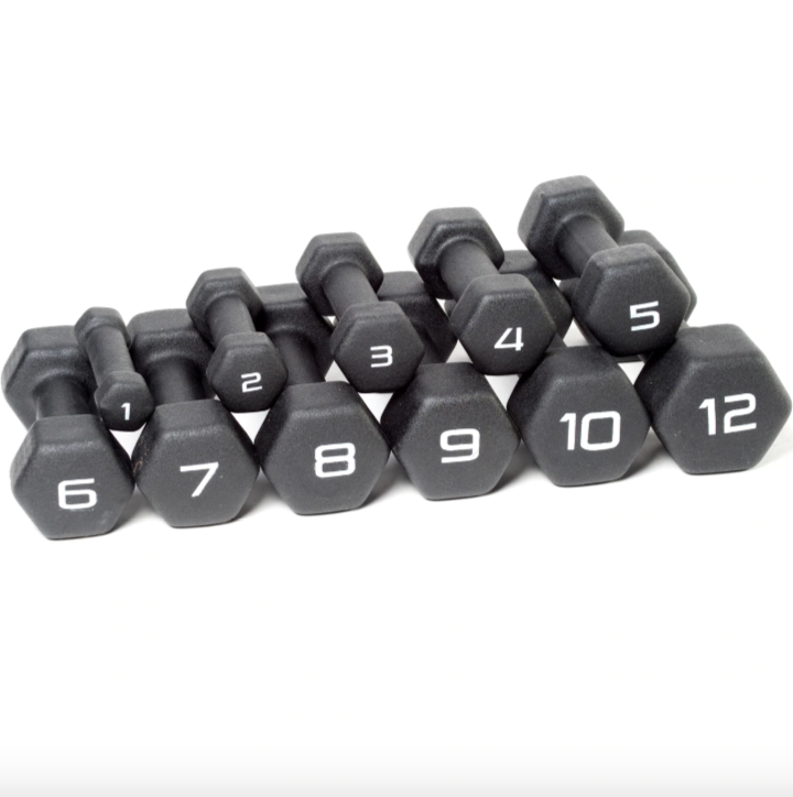 Cap color coated online dumbbells