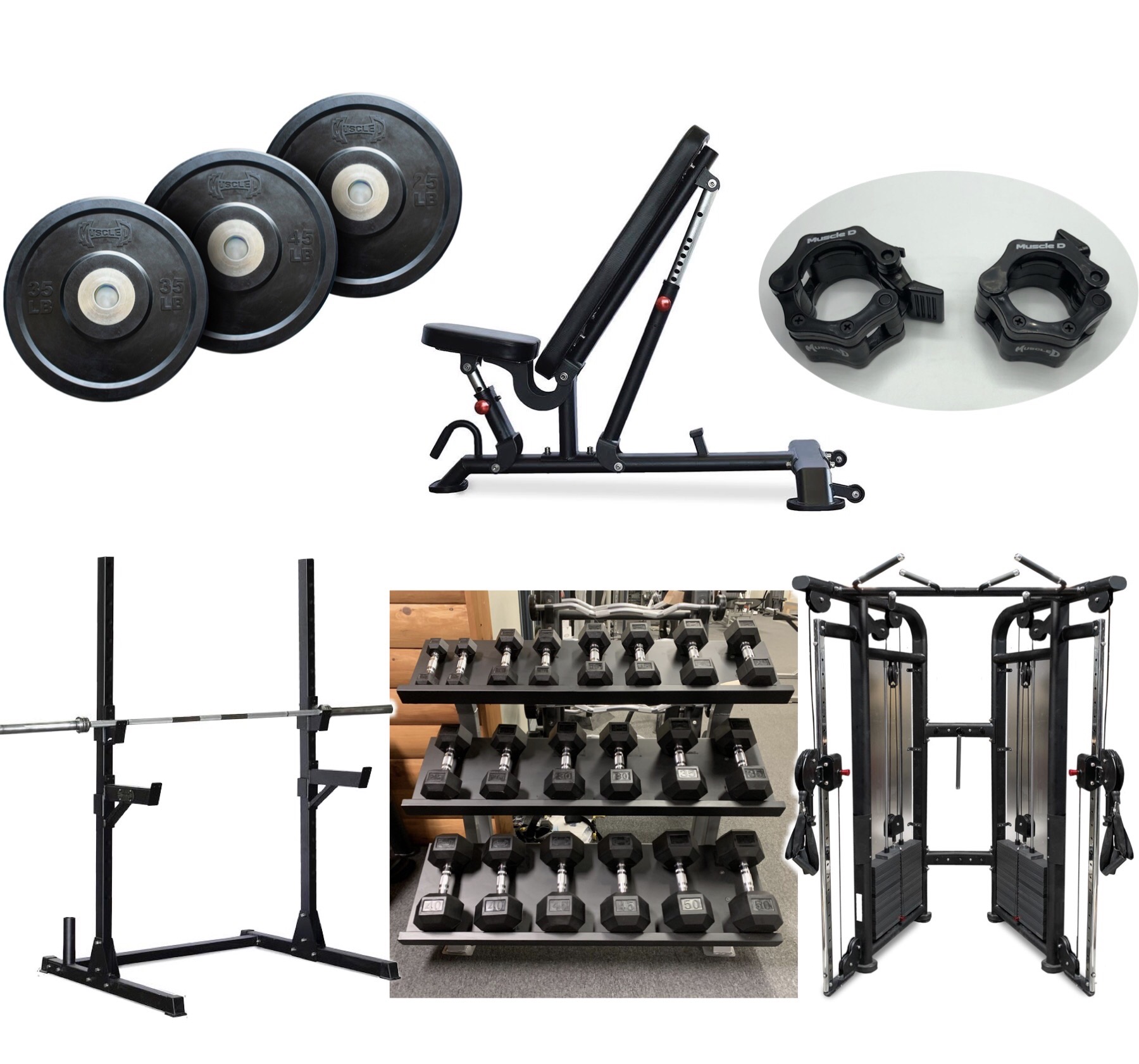 Muscle D- Home Gym Equipment Package